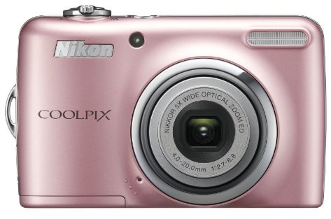 Nikon Coolpix L23 Digital Camera 10MP 5x Optical Zoom 2.7-inch LCD Pink (Renewed)