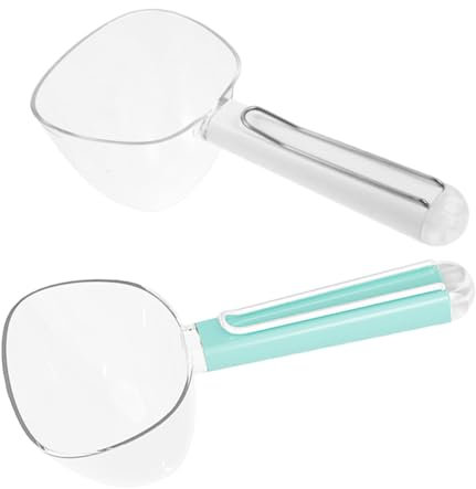 Mipcase 2piezas Cucharas Medidoras para Comida De Mascotas con Escala Precisa y Clip De Sellado para Perros y Gatos Cuchara para Alimentación De Mascotas