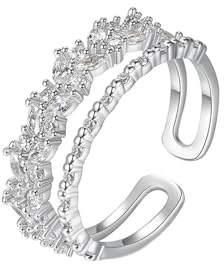 AMDXD Bague solitaire en or jaune 585 14 carats avec diamant marquise - Bague de mariage en or véritable 14 carats - Taille 47 à 65, Or blanc 14 carats (585), Diamant