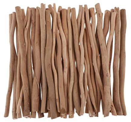 FashionCha 50 Stück Treibholzäste Treibholzstücke Echte Naturzweige Als Holzdekoration Und Bastelmaterial Ohne Rinde für Tischdekoration Und Kunsthandwerk, 20 cm