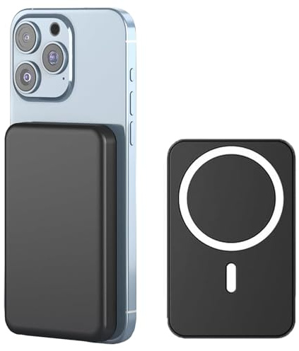 Power Bank para mag-Safe, 10000mAh Bateria Externa Inalámbrico, PD USB-C Carga Rapida Cargador, Inalámbrico Power Bank Magnético Compatible con iPhone 16/15/14/13/12 Serie