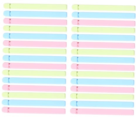 Didiseaon 30pièces Lot de Pinces de Fermeture pour Sachets Alimentaires Réutilisables et Compactes pour Chips Pain et Snacks