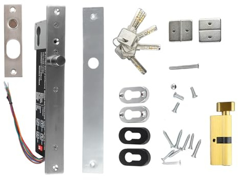 Cilindro Serratura Smart, Serratura Elettrica per Porta Blindata, Alluminio - Sicurezza Elevata, Design Robusto, Uso per Porte in Legno o Vetro