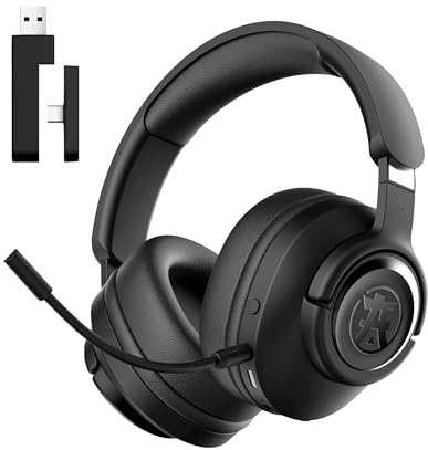 Akuma SEINEN H06 WL Casque Gamer sans Fil – Son 3D Surround, Bluetooth 5.3 + 2.4GHz + Jack 3.5mm | Micro ENC Détachable | Autonomie 30h | Confort Mousse Mémoire – Casque Gaming PC PS4 PS5