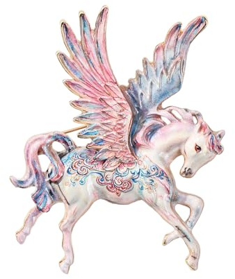 Adorable épinglette cheval pour les amateurs de signes du zodiaque chinois, broche artisanale en alliage, accessoire de mode, cadeau, cadeau année de cheval