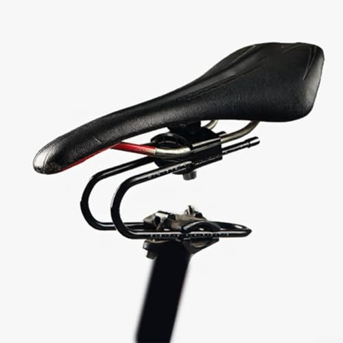 Asiento de aleación con amortiguador, potenciador de altura para bicicletas de carretera y montaña, cómodo accesorio de almohadilla de sillín, color negro