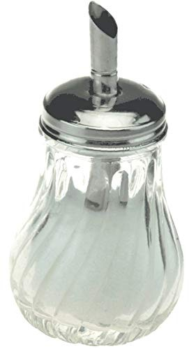 APOLLO Glass Sugar Pourer SML 11x7cm, Multi-Colour, 7x11x7