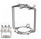 Espresso Tassenhalter Hzcoffee Einfach Korrosionsschutz Stahl StäNder Rack FüR 6 Kaffeetasse Untertasse LöFfel Sets, Espresso Set Rack Tee-Set Display Stand Fp-418