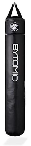 Bytomic Punching Bag – Synthetic Leather Kick Boxing Bag - 6ft Pre-Filled Punch Bags - Muay Thai, MMA, and Boxing Equipment – 30kg Weight Heavy Punching Bags - Includes Hanging Straps