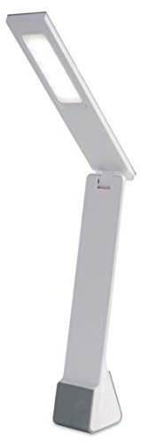 PURElite LED Rechargeable Flip Light – Table Lamp & Desk Lamp, 3 Brightness Setting, Natural LED Daylight Bulbs for Reading, Needlework, Sewing, Crafting, Battery Powered