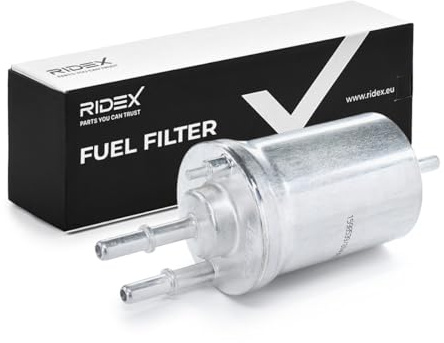RIDEX 9F0071 Kraftstofffilter Petrol Filter Line Filter mit Druckregler Kompatibel mit VW Golf 7 Schrägheck 5G1, BQ1, BE1, BE2 1K0201051B 1K0201051K 1K0201051C