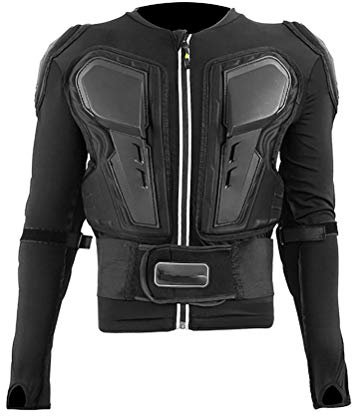 MTTKTTBD Motorrad Schutz Jacke Pro Motocross ATV Protektorenjacke mit Rückenprotektor Motorradjacke Schutzjacke Full Body Armor Schutzkleidung für Damen und Herren Scooter MTB Enduro