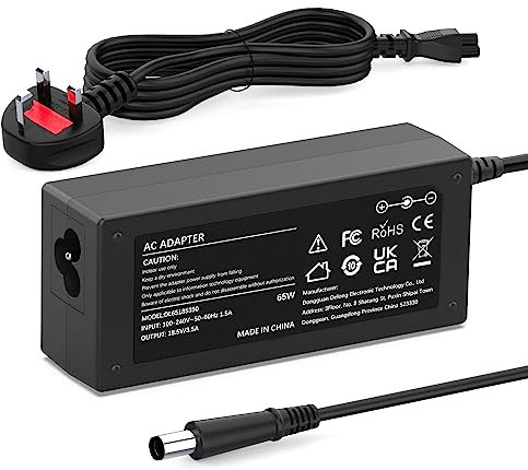 VUOHOEG 65W Laptop Charger Compatible with HP Pavilion DV4 DV5 DV6 DV7 G6 G7 G60 G61 G62 G70 G72 HP Elitebook G1 G2 840 850 2540p 2560p 2570p 2730p 2740p 8460p 8470p Power Supply Adapter 7.4 x 5.0mm