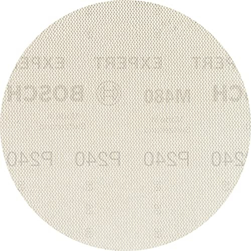 Bosch 50x EXPERT M480 Sanding Net | for Paint on wood, Hardwood, Grit 240, Professional Accessory Random Orbital Sander, Orbital Sander