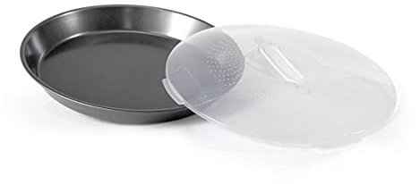 Gicos Teglia Tonda Antiaderente con Coperchio 31 * 4 cm EMM-815812