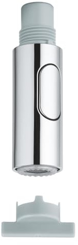 GROHE Spülbrause, Laminarstrahl/Brausestrahl, automatische Rückstellung, SpeedClean, inklusive Demontageschlüssel, chrom (48416000)