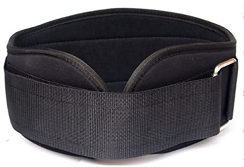 Samnuerly Gewichthebergürtel Nylon Schwarz Rückenstütze Fitnesstraining Taillenstütze Erweitern Bodybuilding Bürobedarf Fitness Squat Lunge Deadlift Thrust Training