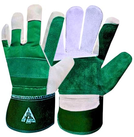 ITC Gardening Gloves for Men & Women, Heavy Duty Leather Garden Gloves, Thornproof & Breathable Work Gloves for Weeding, Planting, Pruning, and DIY Outdoor Tasks