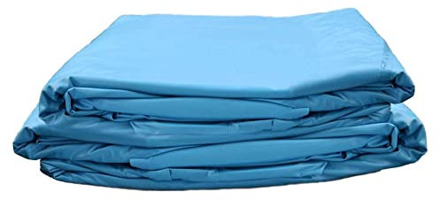 Unipool Premium Poolfolie für Ovalpool, 820 cm x 420 cm x 150 cm, Stärke: 0,6 mm, blau, Keilbiese