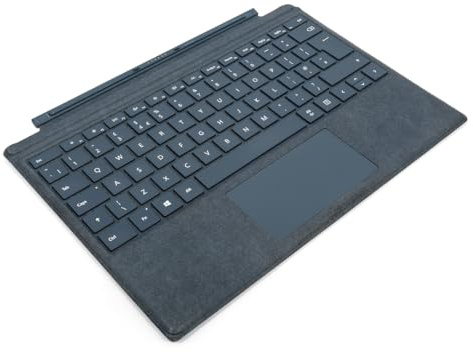 Microsoft Surface Pro Type Cover (for Surface Pro 4-7) (QWERTY English) Cobalt Blue (Renewed)