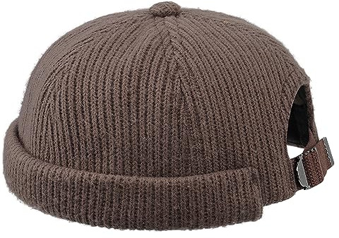 CLAPE Berretto Docker a Maglia Caldi Cappello Uomo Donna Senza Visiera Cotone Docker cap Berretto da Portuale Regolabile Trawler Beanie Brimless Watch Hat
