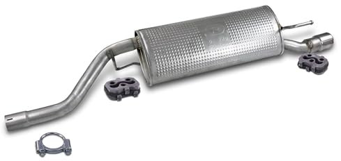 ATEC Germany Silencieux Set 1x Silencieux final, 2x Butées, 1x Collier de serrage Ø 50 mm Compatible avec FIAT GRANDE PUNTO (199_), OPEL CORSA D (S07), CORSA E (X15)