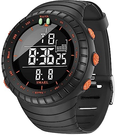 KXAITO Orologio sportivo da uomo, impermeabile, militare, con data, multifunzione, tattico, LED, sveglia, cronometro, per uomo 6256
