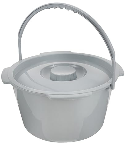 minkissy Spritzwassergeschützter Eimer-toilettenstuhl Urinal-pipi-eimer Nachttopf Nachttisch-urintopf Toiletten-ersatzeimer Unisex-urinflasche Urinaltopf Plastik Töpfchen Ältere Spritzfest