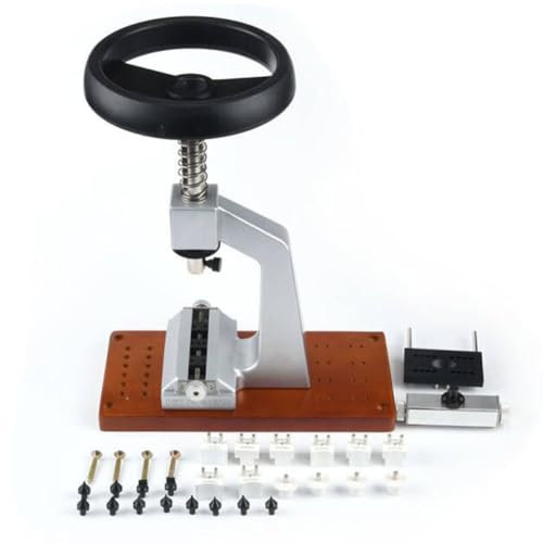 MiBoce Apriscatole per Orologi, Apriscatole da Banco, Strumento di Riparazione per Orologiai, con 12 Mandrini, Kit di Riparazione per Orologi, per Riparatore di Orologi