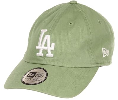 New Era Los Angeles Dodgers - Cap Kappe - MLB Baseball - - 9Twenty - Teamlogo gebogener Schirm unstrukturiert - grün - One-Size