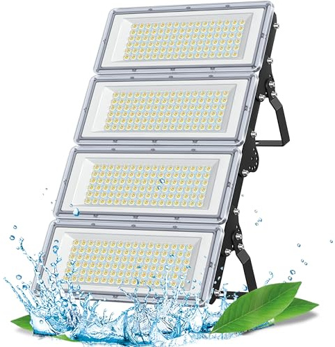 TASINUO LED Strahler Außen 400W 40000LM Superhell LED Fluter Außen, 1 Stück | Aussenstrahler Wasserdicht IP67, Kaltweiß Außenleuchte LED Scheinwerfer 85-265V für Garten Garage Werkstatt Fabrik Sportplatz