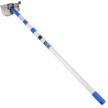 Mango Largo Del Raspador Del Piso, Herramienta Portátil De Raspador De Pintura De Acero Inoxidable Con 31,5 a 78,7 Pulgadas De Aluminio Poste Telescópico Y 360° Cabeza Giratoria