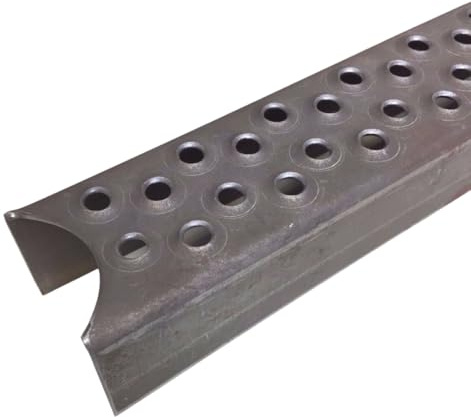 Leitersprosse Edelstahl 1.4301 V2A 50 x 40 x 495mm, gerundete Enden für 48,3mm Rohr