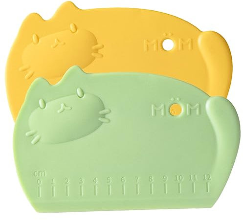 Cabilock Lot De 2 Grattoirs À Levain En Silicone Antiadhésifs Faciles À Mesurer Pour Et La Pâtisserie