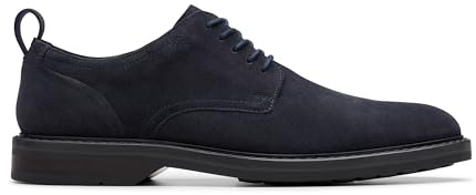 Clarks Aldwin Lace Mens Navy Suede, 9.5