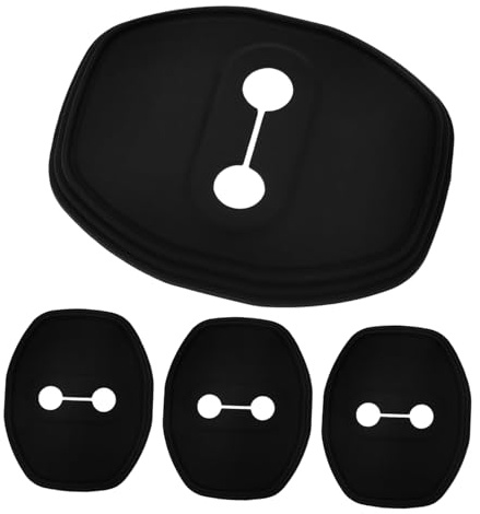 VINTORKY 4pcs Car Door Lock Guards Silicone Door Latch Protector for Fit Scratch Resistant Easy to Fit Lock Covers