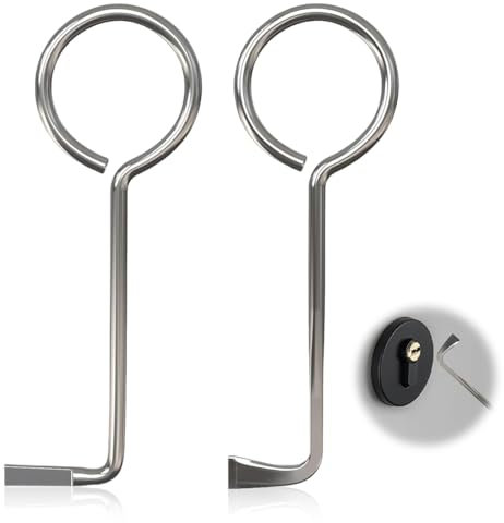 OUDQFCJ 2 PCS Set Professionale di Grimaldelli, Chiave Universale Buntbart, Passepartout per Porte Interne, Kit Apertura Porte, Strumento di Apertura Universale (Materiale in Acciaio Inox)