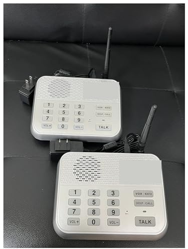 Wireless Intercom, One Piece 1800Ft Long Range Wireless Home Intercom System for Home House Business Offices Room to Room Intercom Home Communication System