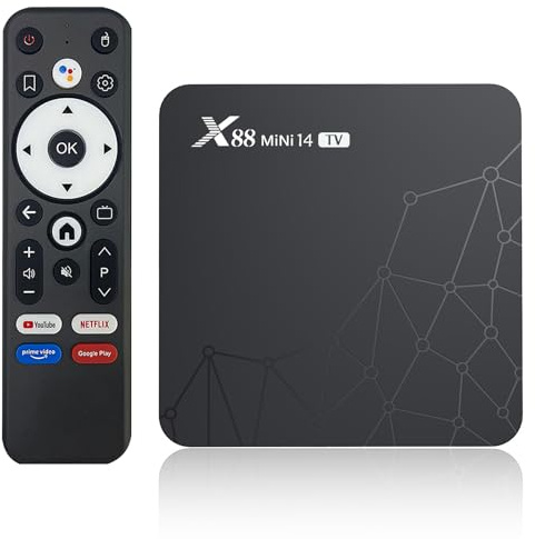 Tv box Android 14.0,X14 MINI smart tv box 2GB RAM 16GB ROM RK3518 Quad-Core 64bit Cortex-A53 Mali 450 MP2 GPU Support 4K 3D 1080P 2.4/5.0GHz WIFI BT5.0 10/100M Ethernet DLNA HDMI 2.0 H.265