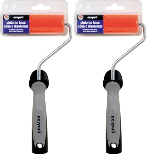Nespoli Rodillo de Pintura Espuma Magic Finish 11 cm | Acabado Extra Fino y Uniforme | Para Pinturas al Agua, Esmaltes y Barnices | Apto para Madera, Metal y Paredes | Rodillo Profesional Multiusos