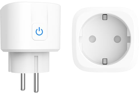 Tuya Smart 16A EU Wi-Fi Smart Socket Power Plug – Remote APP Control, Alexa & Google Home Compatible, High-Load Smart Outlet