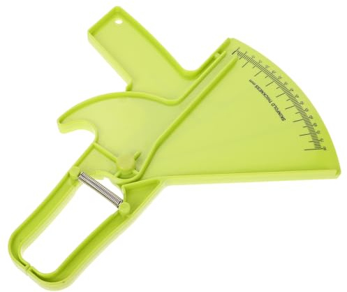 FRCOLOR Calibrador y Seguimiento Fitness Personal de Plástico de Grasa Corporal Verde Fácil de Usar y Limpiar para Medir Nivel de Grasa en Casa