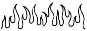 Adesivi Per Tatuaggi Temporanei A Forma Di Fiamma E Fiore - Impermeabili, Di Lunga Durata, Con Motivi Realistici Per Uomo E Donna, Ideali Anche Come Fasce Da Braccio.