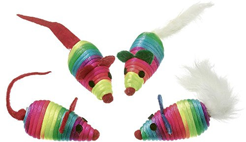 Katzenspielzeug NYLON MAUS 4 ST. IM BEUTEL, 5 CM