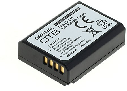 OTB Akku für LP-E10 / Canon EOS 1100D / 1200D 950mAH / Li-Ion mit Infochip