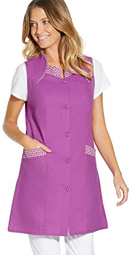 Charmance - Tablier 3/4, sans manches - FEMME - Taille : 40 - Couleur : Uni violine