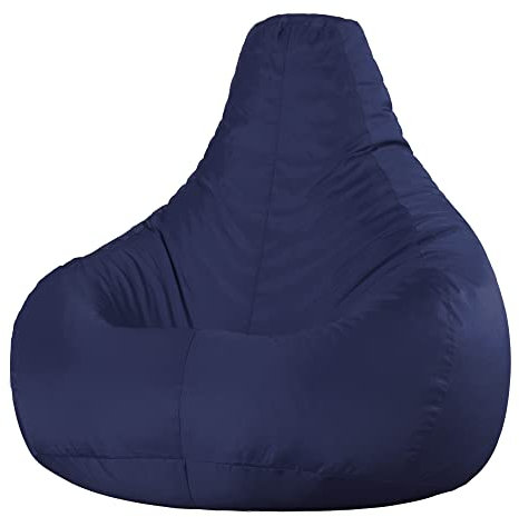 Bean Bag Bazaar Dalton Recliner Pouf Gaming, Pouf Poire avec Remplissage, Chaise Confortable, Fauteuil Salon Confortable, Chaise Chambre, Jardin, Exterieur, Fauteuil Exterieur, Bleu Marine