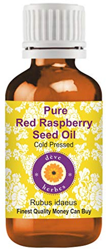 dève herbes Olio di semi di lampone rosso puro di (Rubus idaeus) 100% grado terapeutico naturale spremuto a freddo 15ml (0.50 oz)