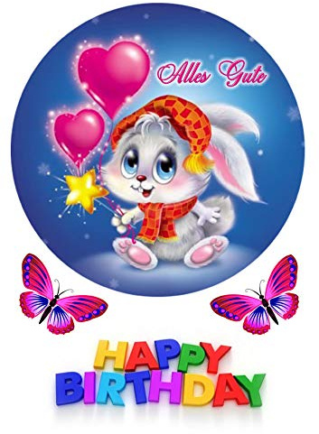 Süsse Hase  Tortenaufleger,Geburtstag,Tortendeko
