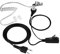Auricolari di sicurezza trasparenti PTT Walkie Talkie Headset, auricolare acustico del tubo per Midland Walkie Talkie